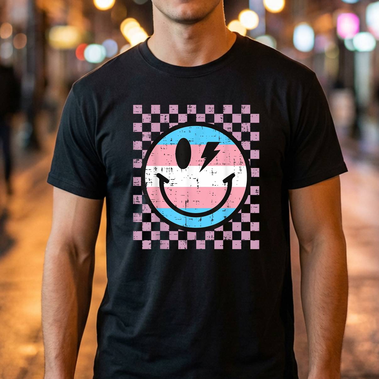 Transgender Smile Face Pride Tshirt Trans Flag LGBTQ Groovy For Mens Transgender Smile Face Pride Tshirt Trans Flag LGBTQ Groovy For Mens