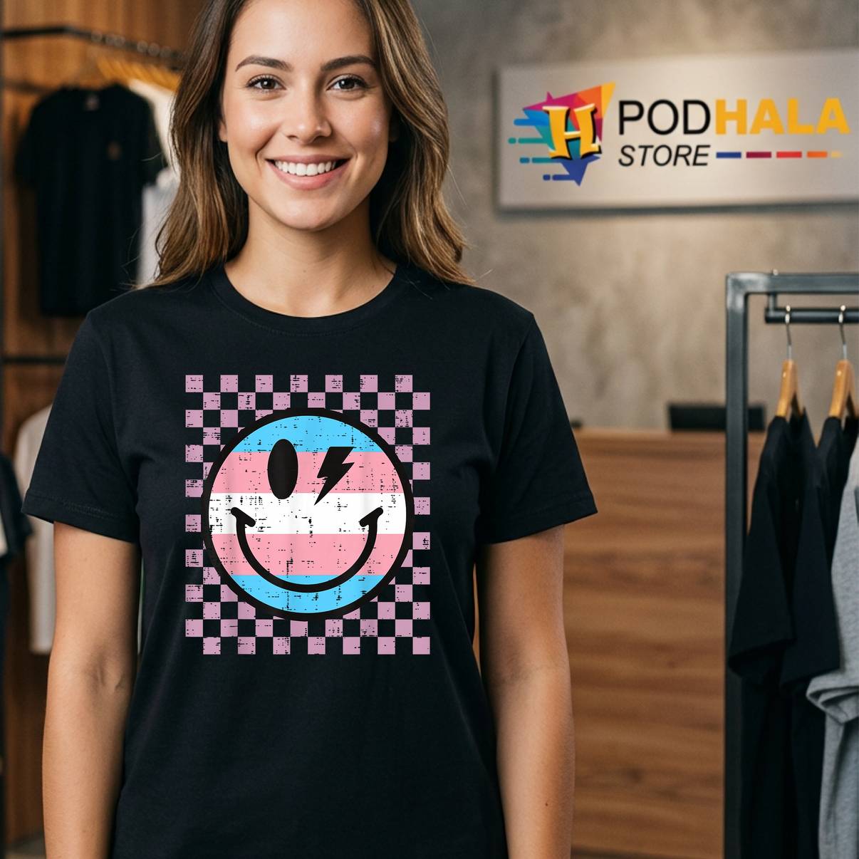 Transgender Smile Face Pride Tee Trans Flag LGBTQ Groovy For Mens Transgender Smile Face Pride Tee Trans Flag LGBTQ Groovy For Mens