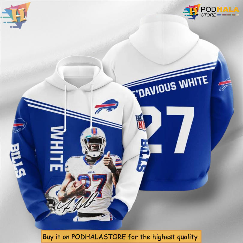 TreDavious White 27 Player Edition Buffalo Bills Sweatshirts & Hoodies Custom Design