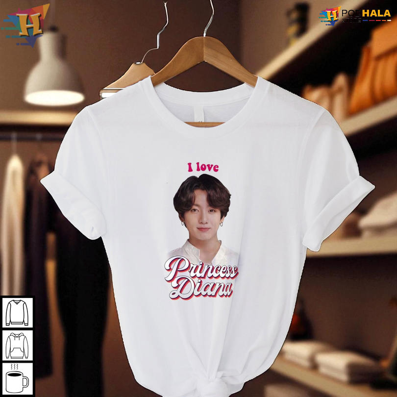 Trendy Jungkook Princess Diana Shirt Featuring Funny Kpop Meme And Love Quote Design