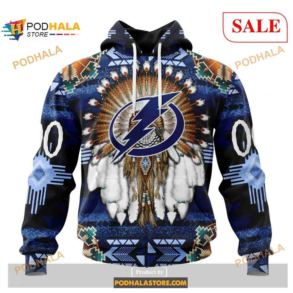 Tribal Tampa Bay Lightning 3d Hoodie With Vibrant Cultural Design