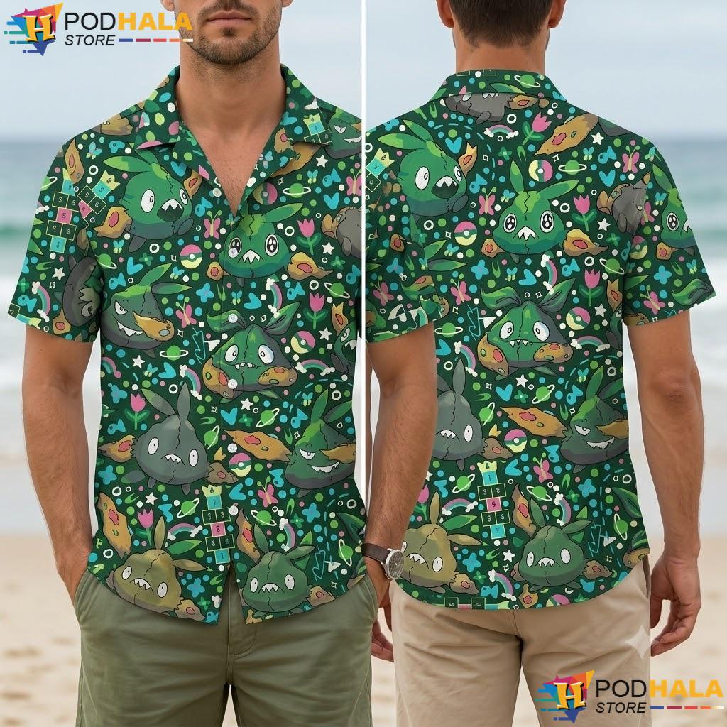 Trubbish Kawaii Aloha Shirt Tropical Summer Beach Vacation Outfit Trubbish Kawaii Aloha Shirt Tropical Summer Beach Vacation Outfit