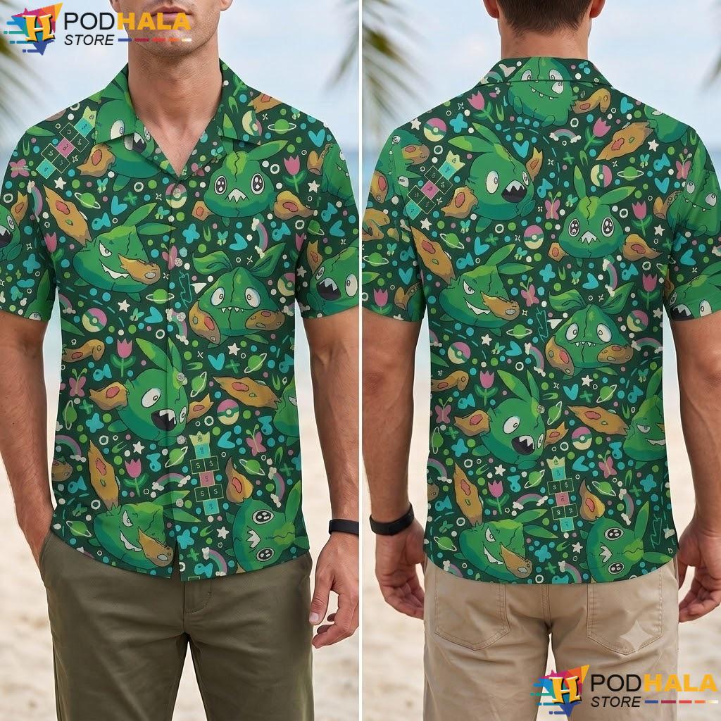 Trubbish Trash Aloha Shirt Cute Creature Pattern Summer Apparel Trubbish Trash Aloha Shirt Cute Creature Pattern Summer Apparel