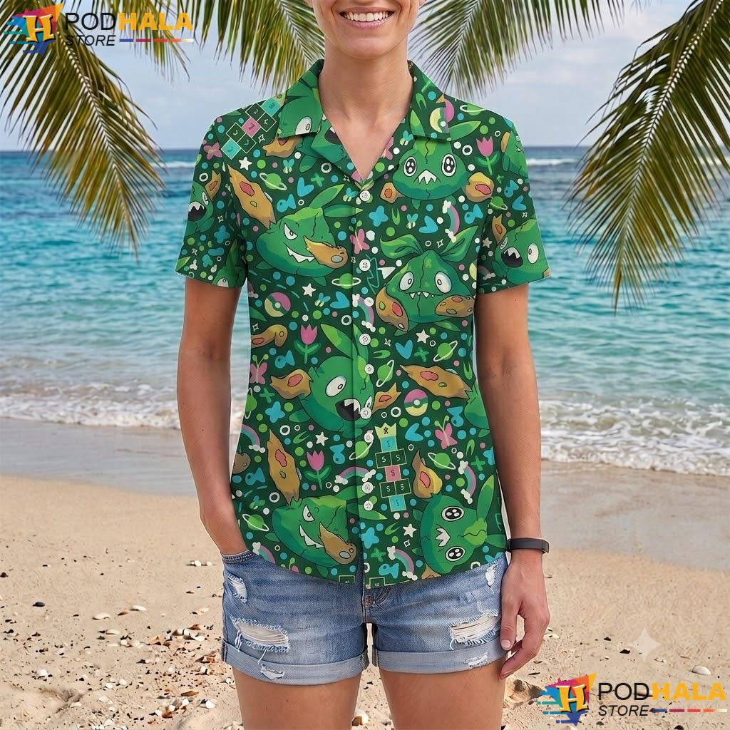 Trubbish Trash Tropical Shirt Cute Creature Pattern Summer Apparel Trubbish Trash Tropical Shirt Cute Creature Pattern Summer Apparel