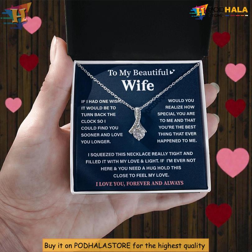 True Love Gift To My Future Wife Necklace Valentine Card Message You Complete My Life - View 1 True Love Gift To My Future Wife Necklace Valentine Card Message You Complete My Life - View 1