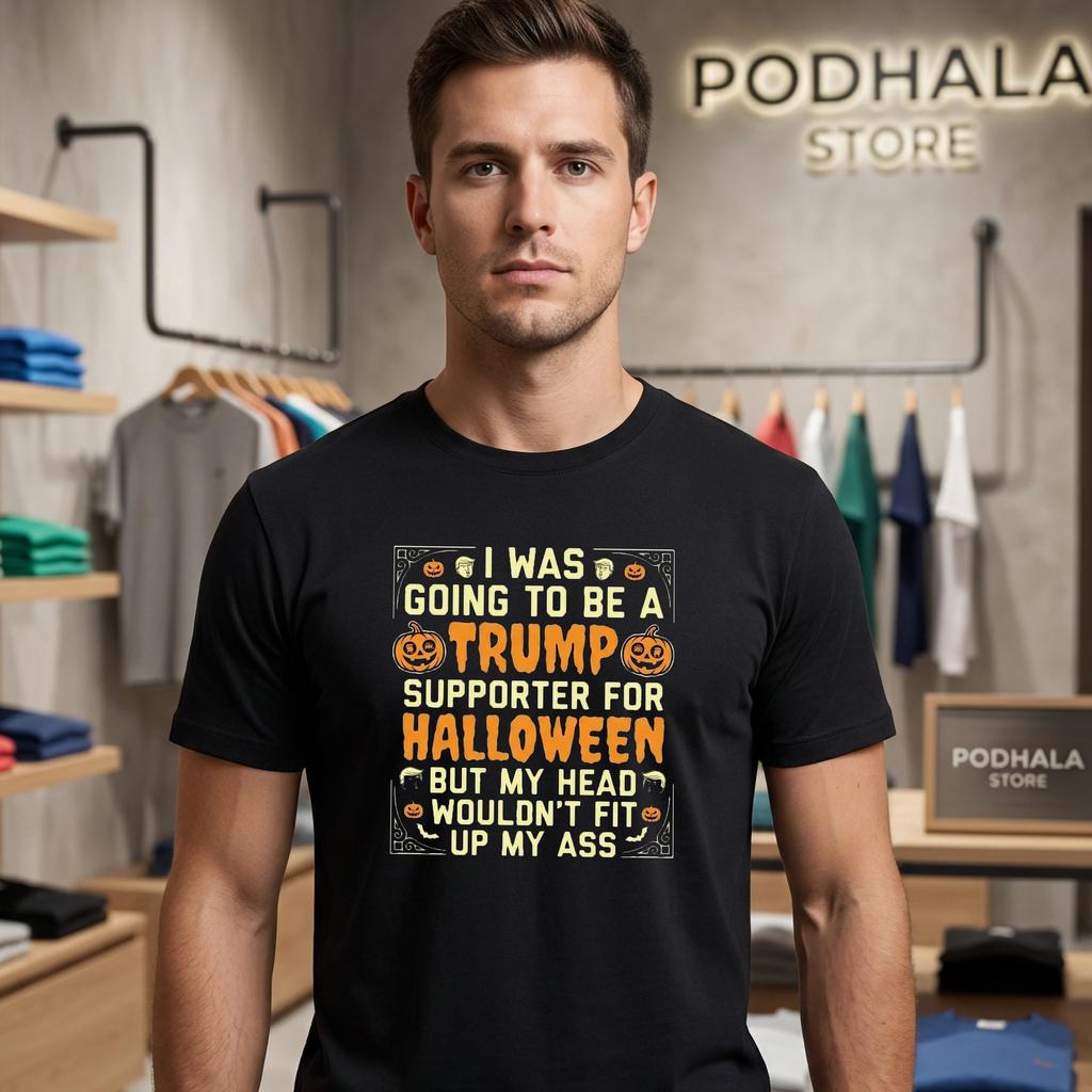 Trump Supporter Political Halloween T-Shirt Funny Costume Mens Outfit