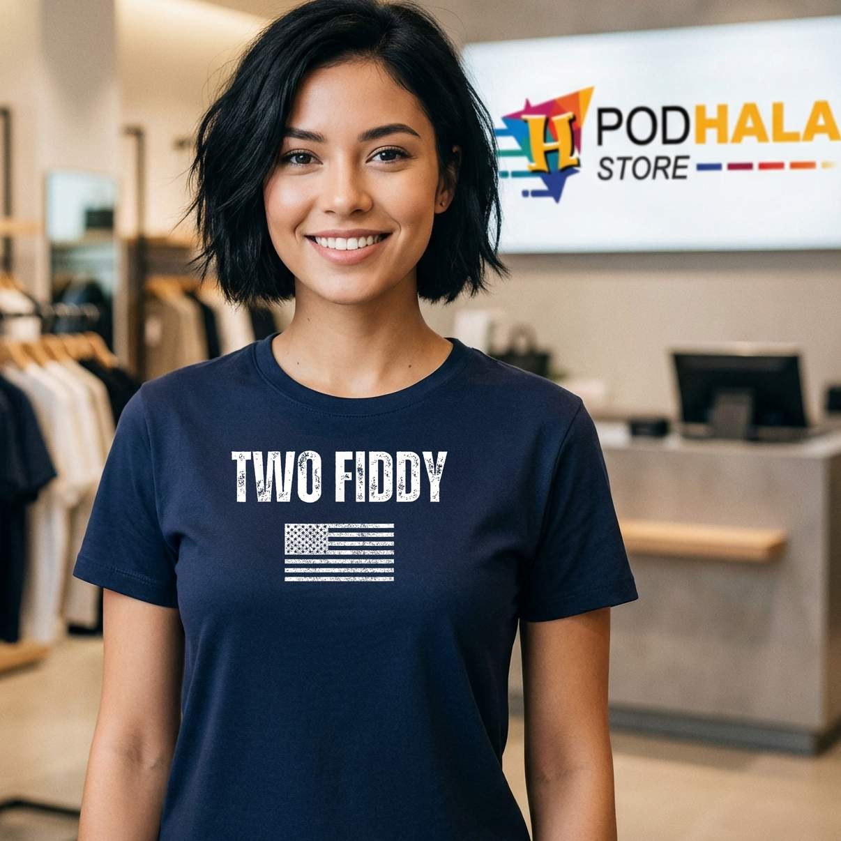Two Fiddy American Flag T-Shirt Humor Patriot Meme Mens Womens Graphic Apparel Two Fiddy American Flag T-Shirt Humor Patriot Meme Mens Womens Graphic Apparel