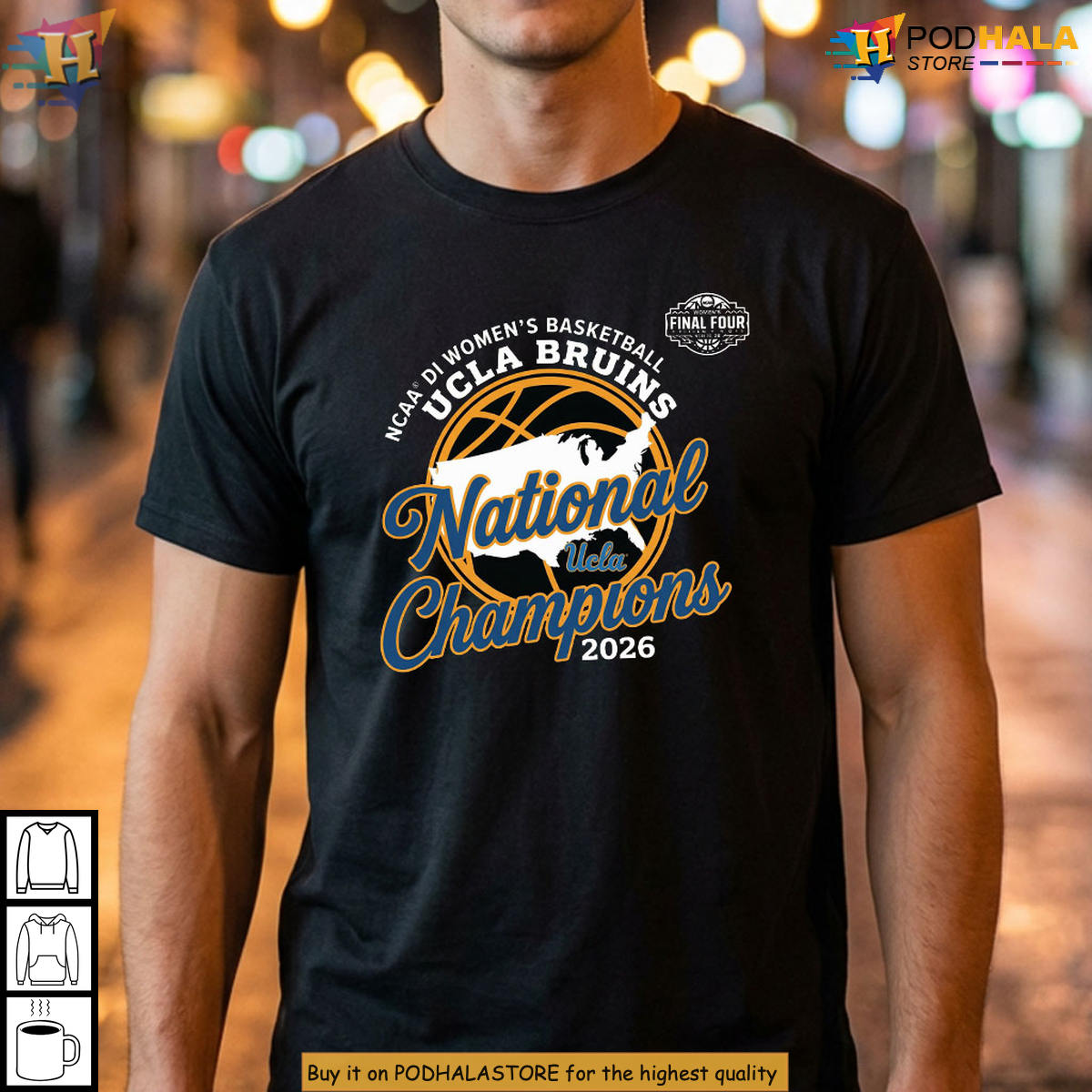 UCLA Bruins Women's Basketball 2026 National Champions Tournament Fan Shirt