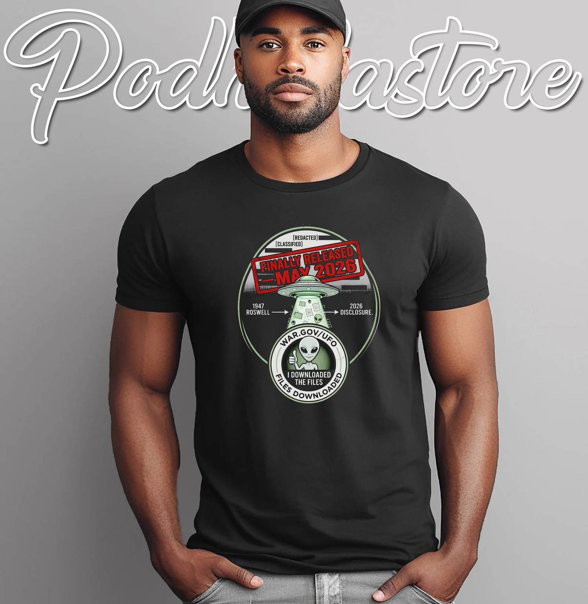 UFO Files Release May 2026 Shirt Alien Extraterrestrial Disclosure Graphic Mens