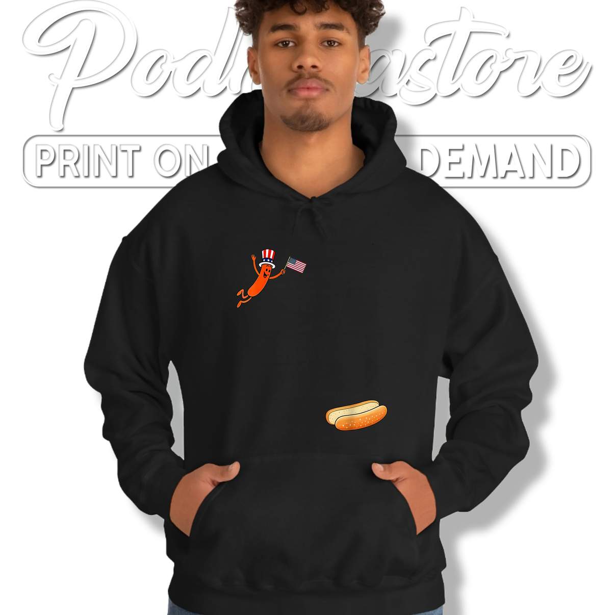 Uncle Sam Hot Dog T-Shirt Funny Freedom Dive Jumping Into Bun Graphic Apparel Uncle Sam Hot Dog T-Shirt Funny Freedom Dive Jumping Into Bun Graphic Apparel