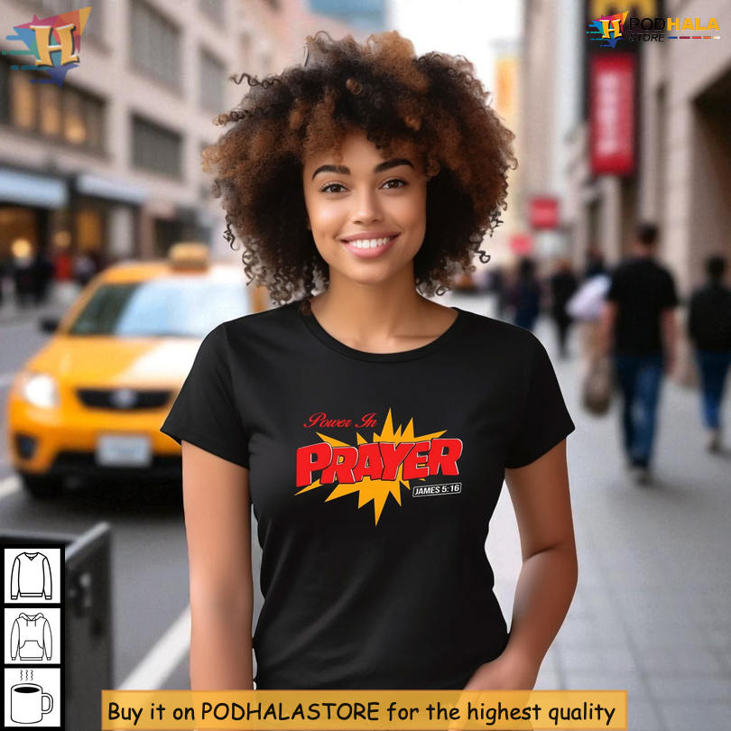 Unique Bryce Crawford Merch Featuring Power In Prayer James 516 Graphic Cartoon Shirt