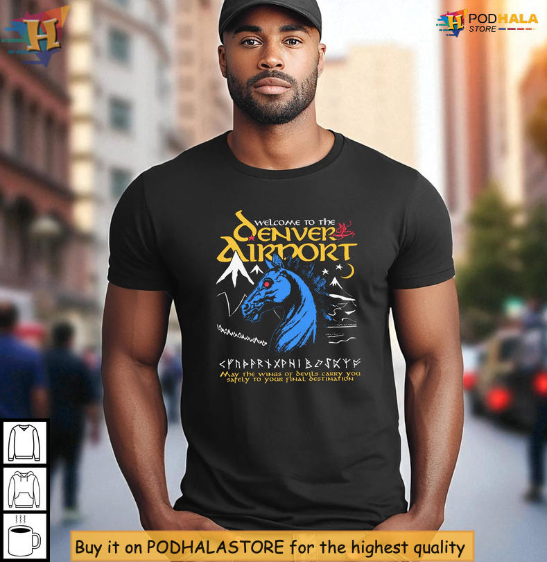 Unique Denver Airport Shirt Featuring Blucifer Art And A Conspiracy Design Welcome Theme