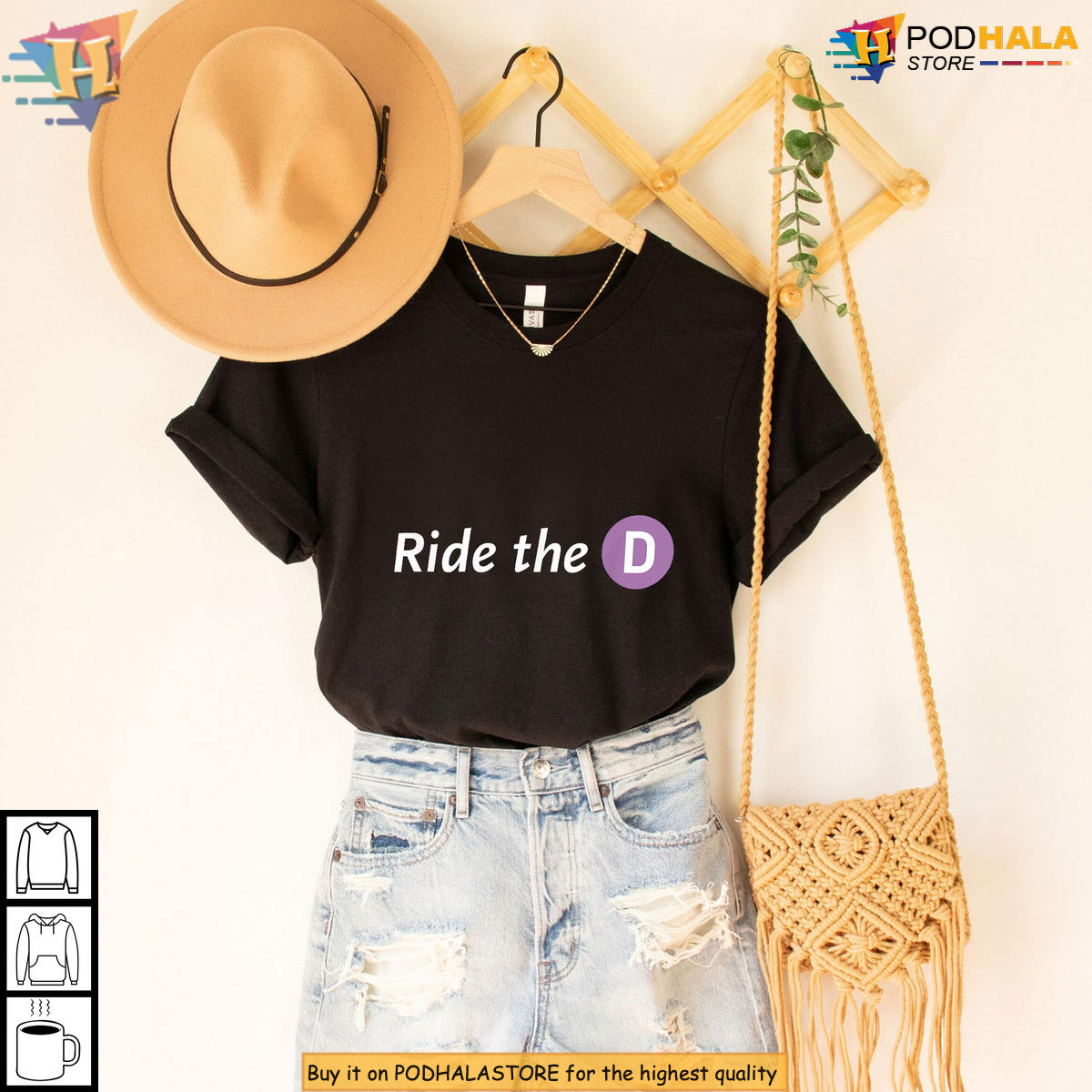Urban Transit Humor Graphic Metro Ride The D Shirt Street Style Tee