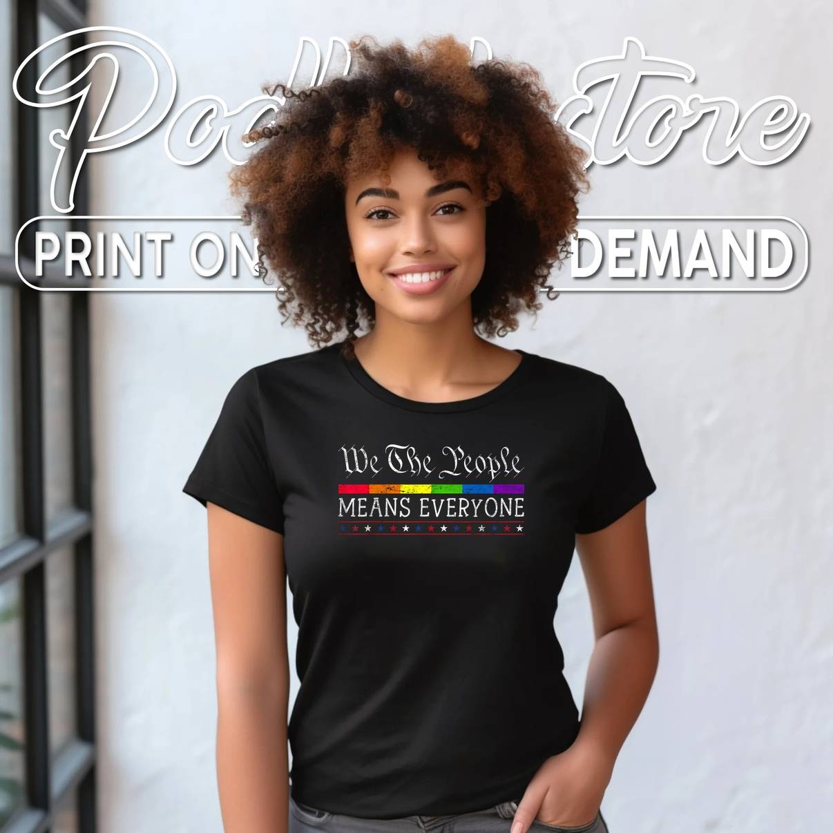 US Constitution We The People Shirt Means Everyone LGBT Pride Mens