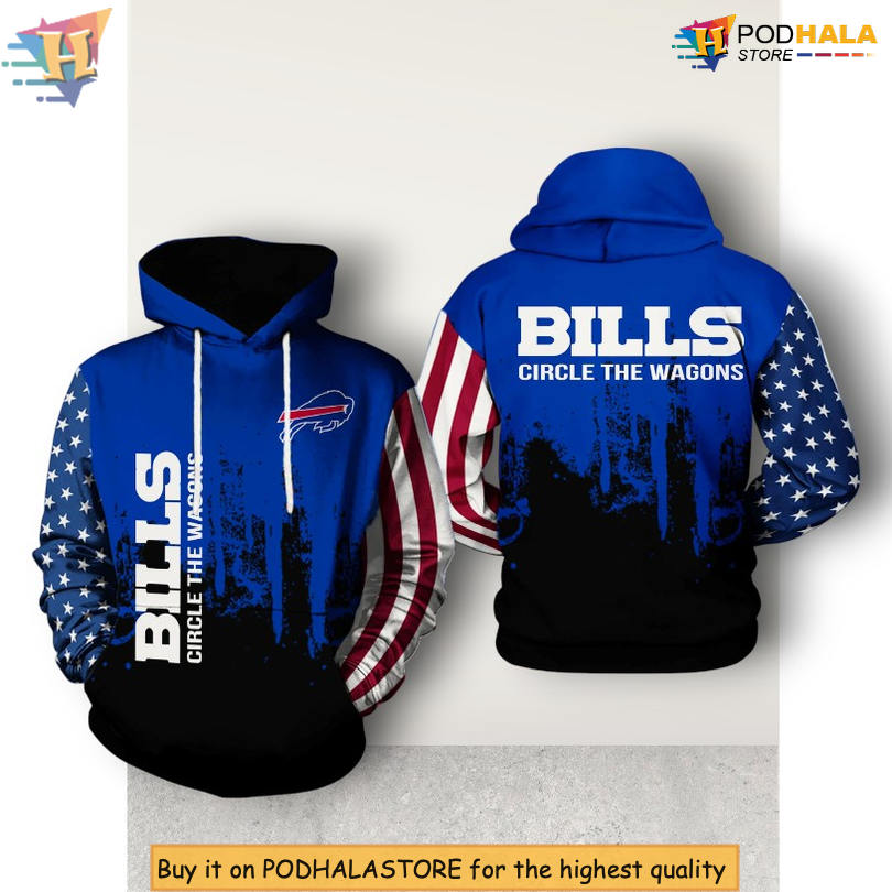US Edition Pride Design Buffalo Bills Full Zip Hoodie All Over Print