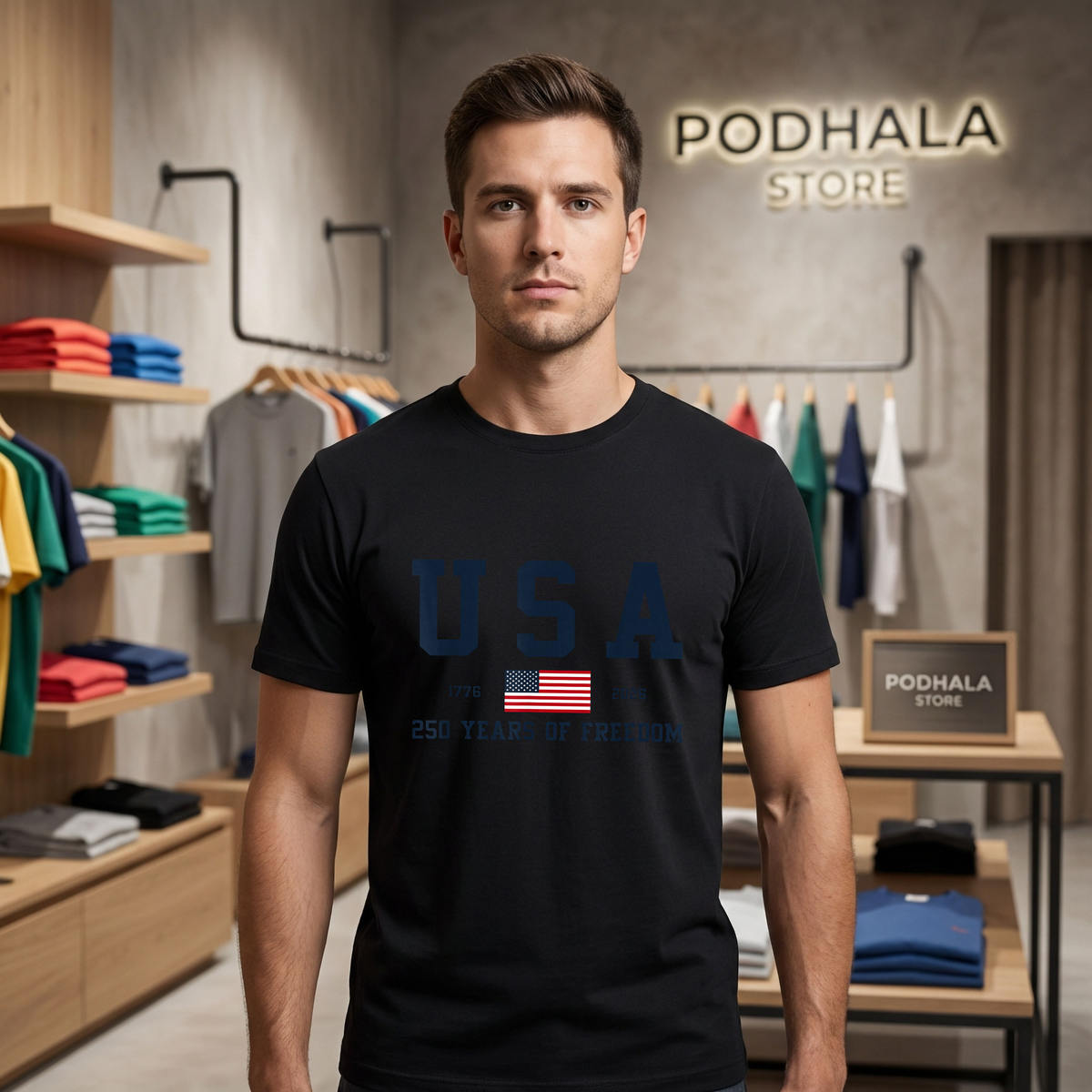 USA 250 Years Of Freedom Americas 250th Birthday Shirt 2026 1776 Celebration