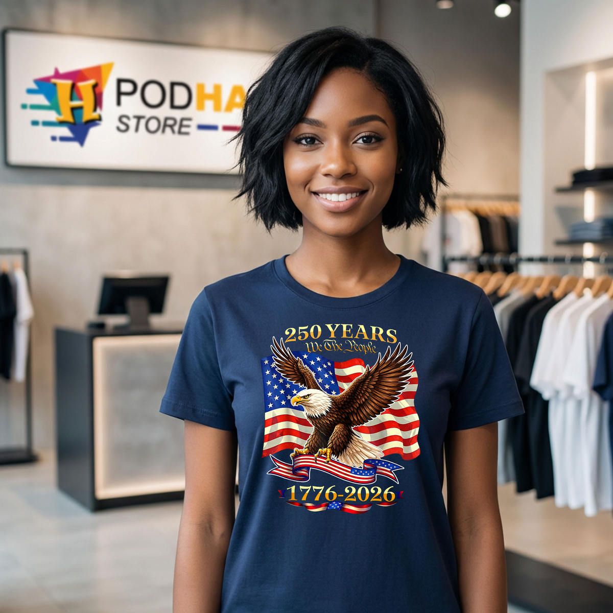 USA Birthday 4th Of July 250th Shirt 2026 American 1776 250 Years Celebration