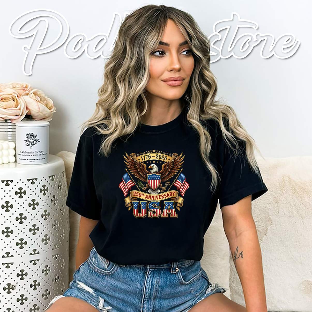 USA Flag 250th Anniversary Tee 250 Years American Fourth Of July USA Flag 250th Anniversary Tee 250 Years American Fourth Of July