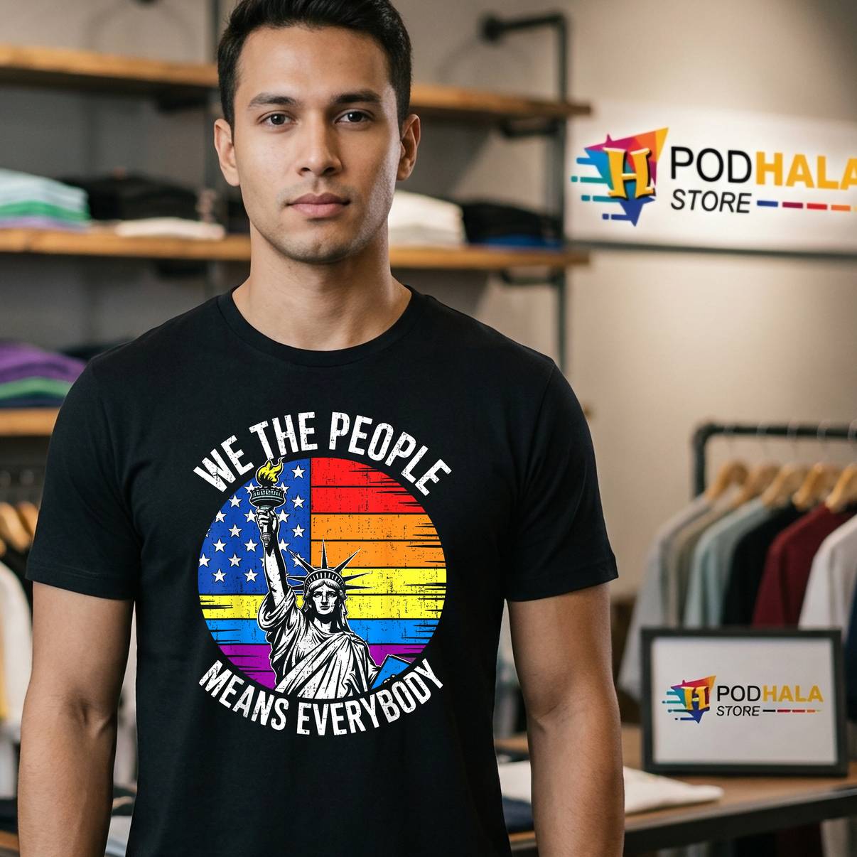 USA LGBTQ Equality We The People Shirt Means Everyone Gay Pride Men