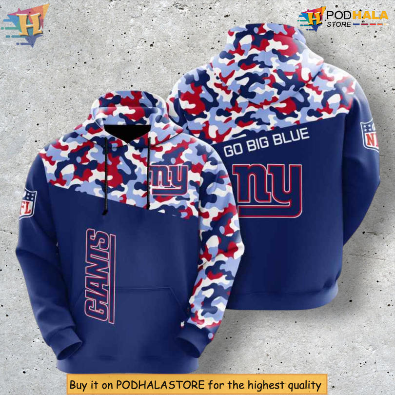 USA Sportwear Concept New York Giants All Over Print Hoodie Camo Edition