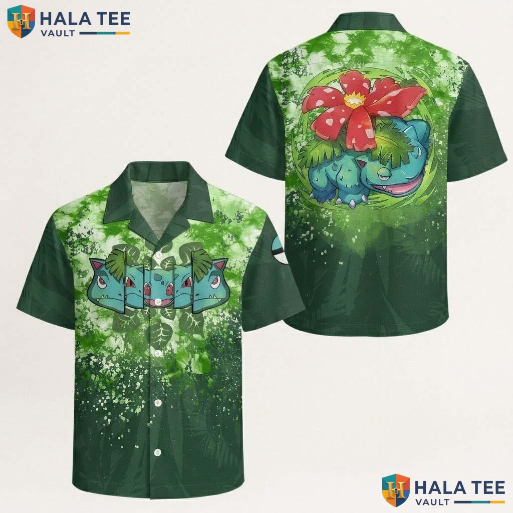 Venusaur Nature Halloween Hawaiian Shirt Tropical Forest Beach Aloha