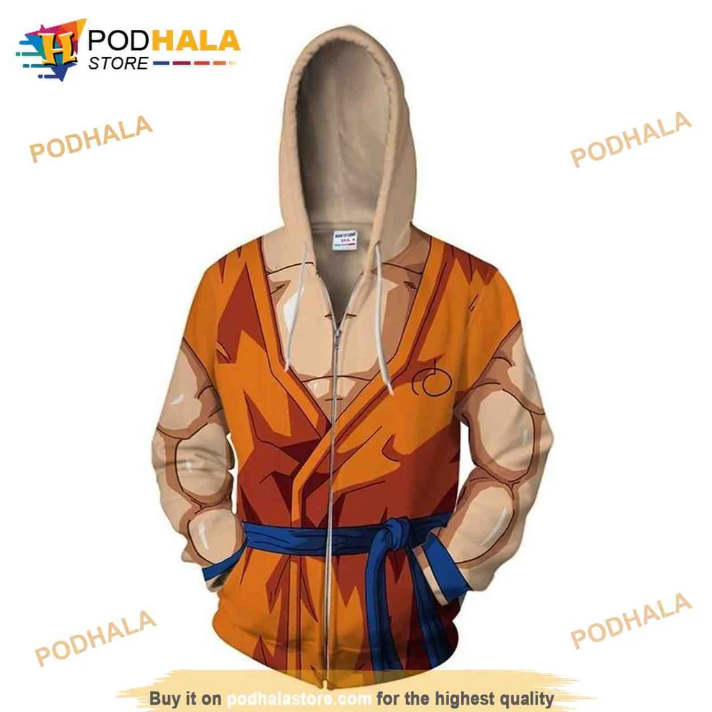 Vibrant Anime Martial Arts 3d Hoodie Featuring Dynamic Character Design