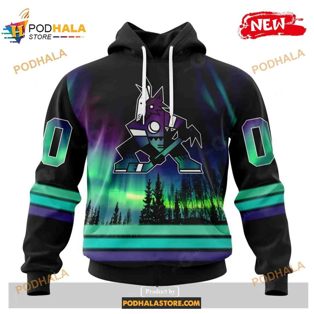 Vibrant Arizona Coyotes 3d Hoodie Featuring Dynamic Coyote Design