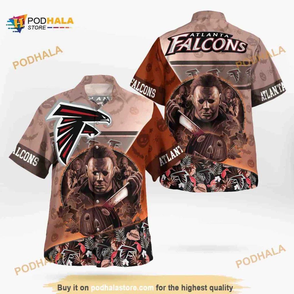Vibrant Atlanta Falcons Tropical Hawaiian Shirt With Bold Team Logo