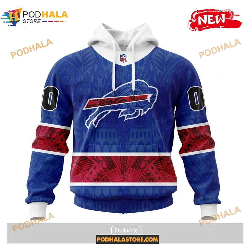 Vibrant Buffalo Bills 3d Hoodie Featuring Bold Team Logo And Cultural Patterns