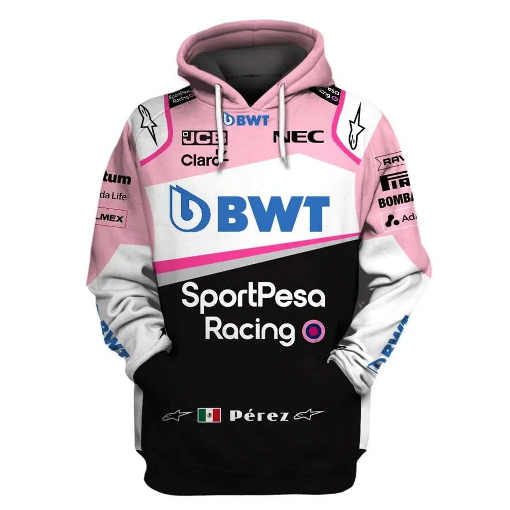 Vibrant Bwt Sportpesa Racing 3d Hoodie With Bold Logo And Sponsor Designs