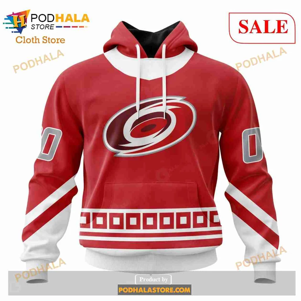 Vibrant Carolina Hurricanes 3d Hoodie With Stylish Logo And Geometric Design