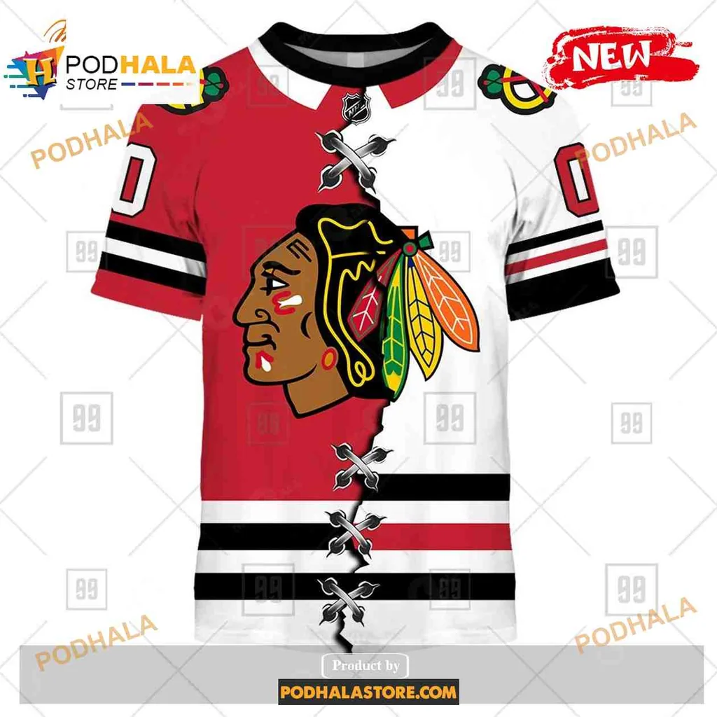 Vibrant Chicago Blackhawks All Over Print Hoodie With Bold Logo And Colorful Design Vibrant Chicago Blackhawks All Over Print Hoodie With Bold Logo And Colorful Design