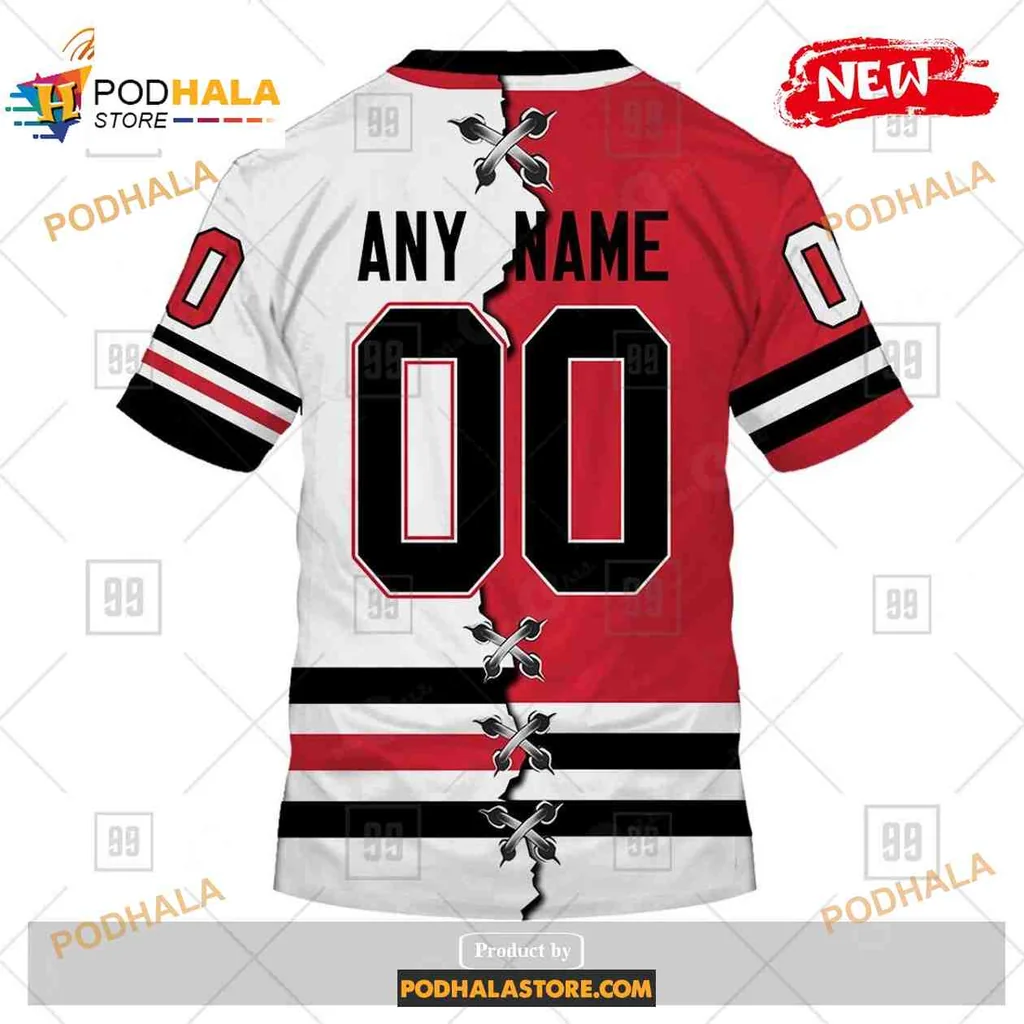 Vibrant Chicago Blackhawks 3D Print Hoodie With Bold Logo And Colorful Design Vibrant Chicago Blackhawks 3D Print Hoodie With Bold Logo And Colorful Design