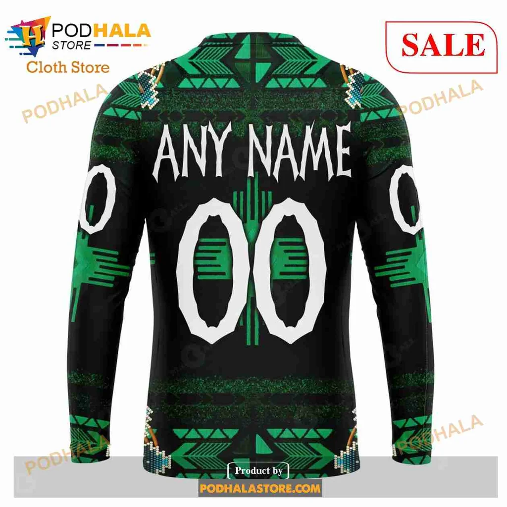Vibrant Dallas Stars Native Headdress 3d Hoodie With Intricate Design - Product View 5 Vibrant Dallas Stars Native Headdress 3d Hoodie With Intricate Design - Product View 5