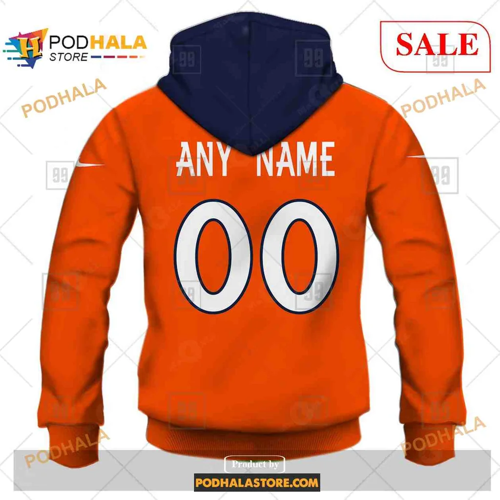 Vibrant Denver Broncos AOP Hoodie, Sporty Orange Team Pride Design Vibrant Denver Broncos AOP Hoodie, Sporty Orange Team Pride Design