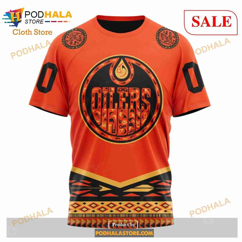 Vibrant Edmonton Oilers Indigenous Art Hoodie With Unique Design - Product View 6 Vibrant Edmonton Oilers Indigenous Art Hoodie With Unique Design - Product View 6