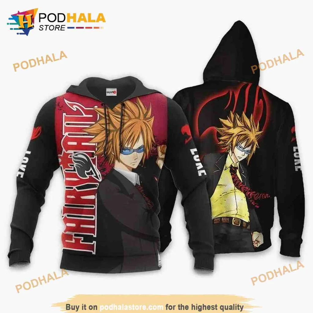 Vibrant Fairy Tail Anime 3d Hoodie Featuring Dynamic Character Design