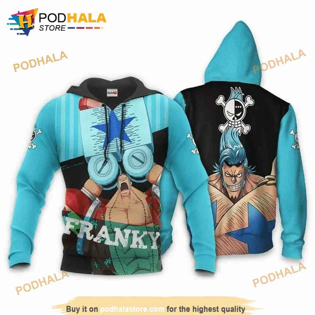 Vibrant Franky One Piece 3d Hoodie With Dynamic Character Design