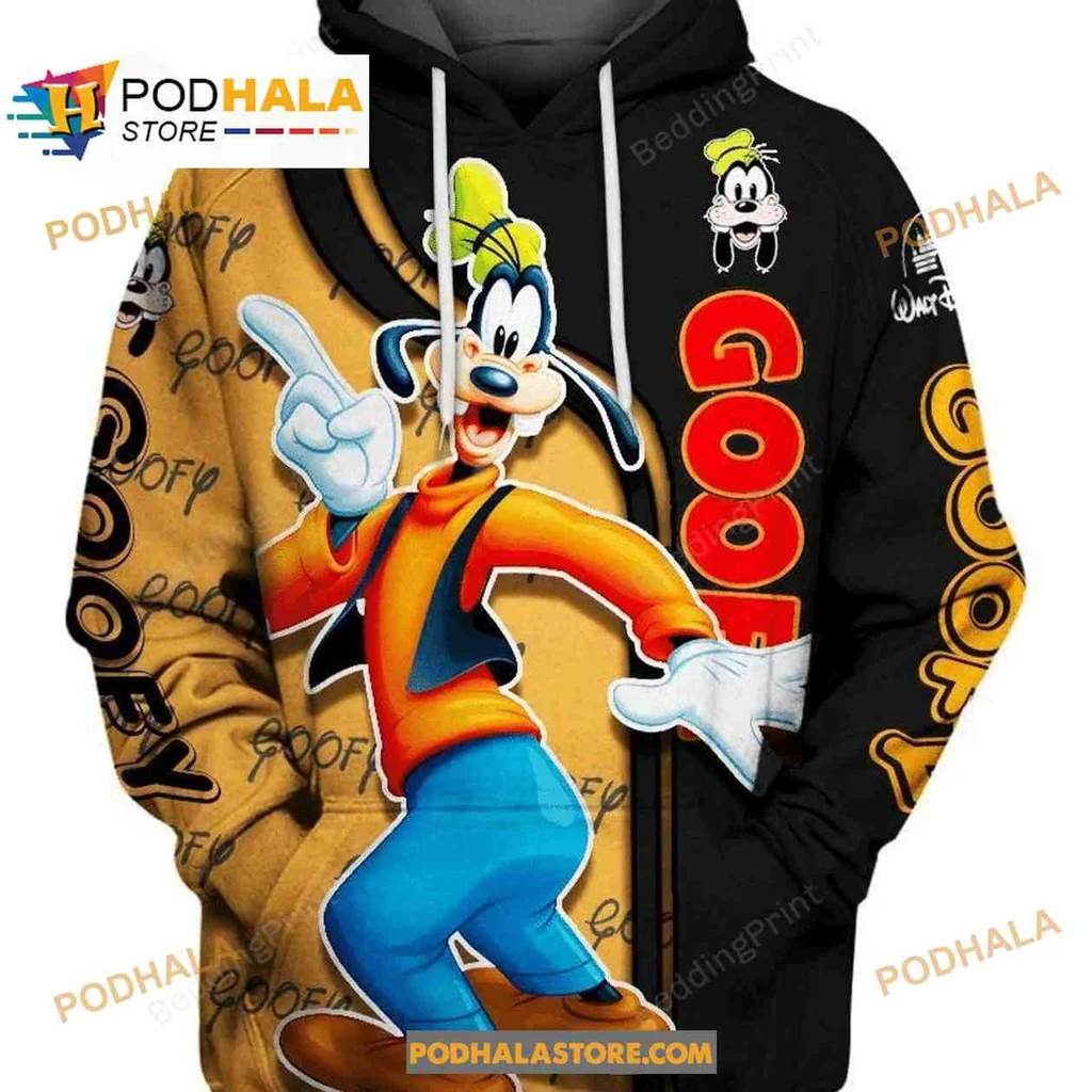 Vibrant Goofy Character 3d Hoodie Featuring Playful Pose And Bright Colors