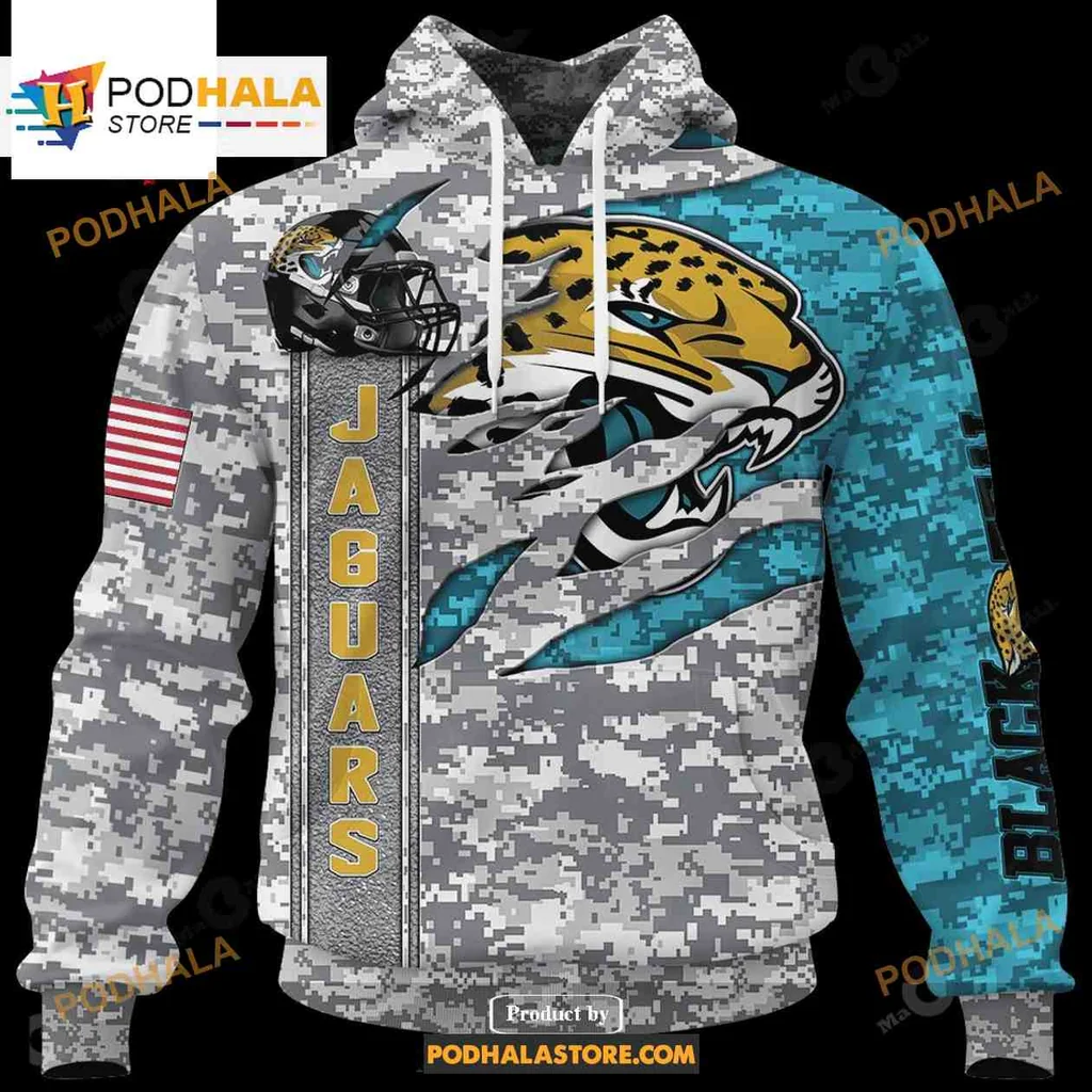 Vibrant Jaguar Camouflage 3d Hoodie With Fierce Jaguar Design