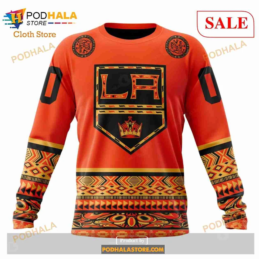 Vibrant Los Angeles Kings 3D Print Hoodie With Bold Crown Emblem And Tribal Design Vibrant Los Angeles Kings 3D Print Hoodie With Bold Crown Emblem And Tribal Design