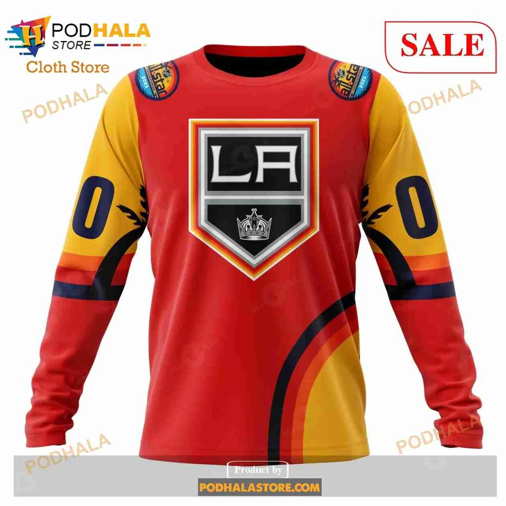 Vibrant Los Angeles Kings 3D Print Hoodie With Bold Emblem And Dynamic Stripes Vibrant Los Angeles Kings 3D Print Hoodie With Bold Emblem And Dynamic Stripes
