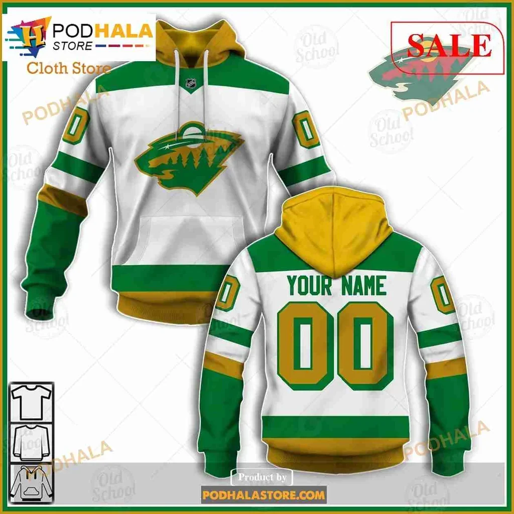 Vibrant Minnesota Wild 3d Hoodie With Bear Logo And Personalized Name