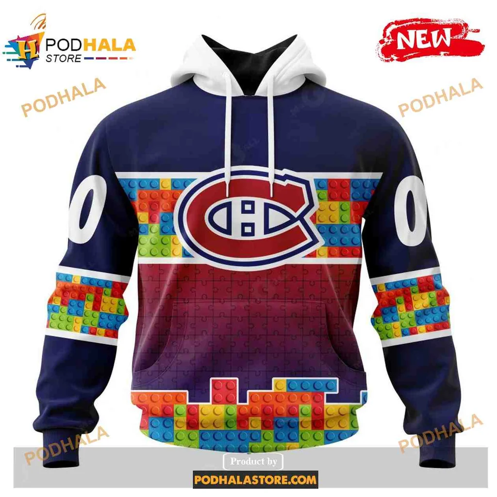 Vibrant Montreal Canadiens 3d Hoodie With Colorful Gradient Design