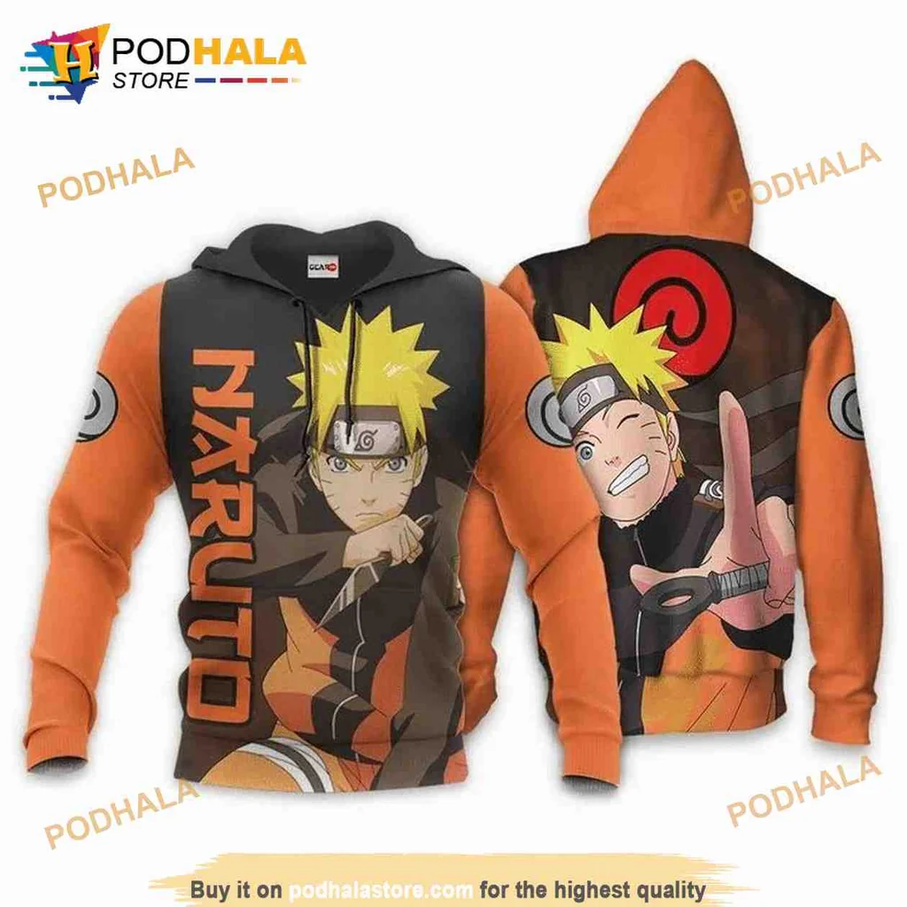 Vibrant Naruto Uzumaki 3d Hoodie Featuring Action Packed Anime Design