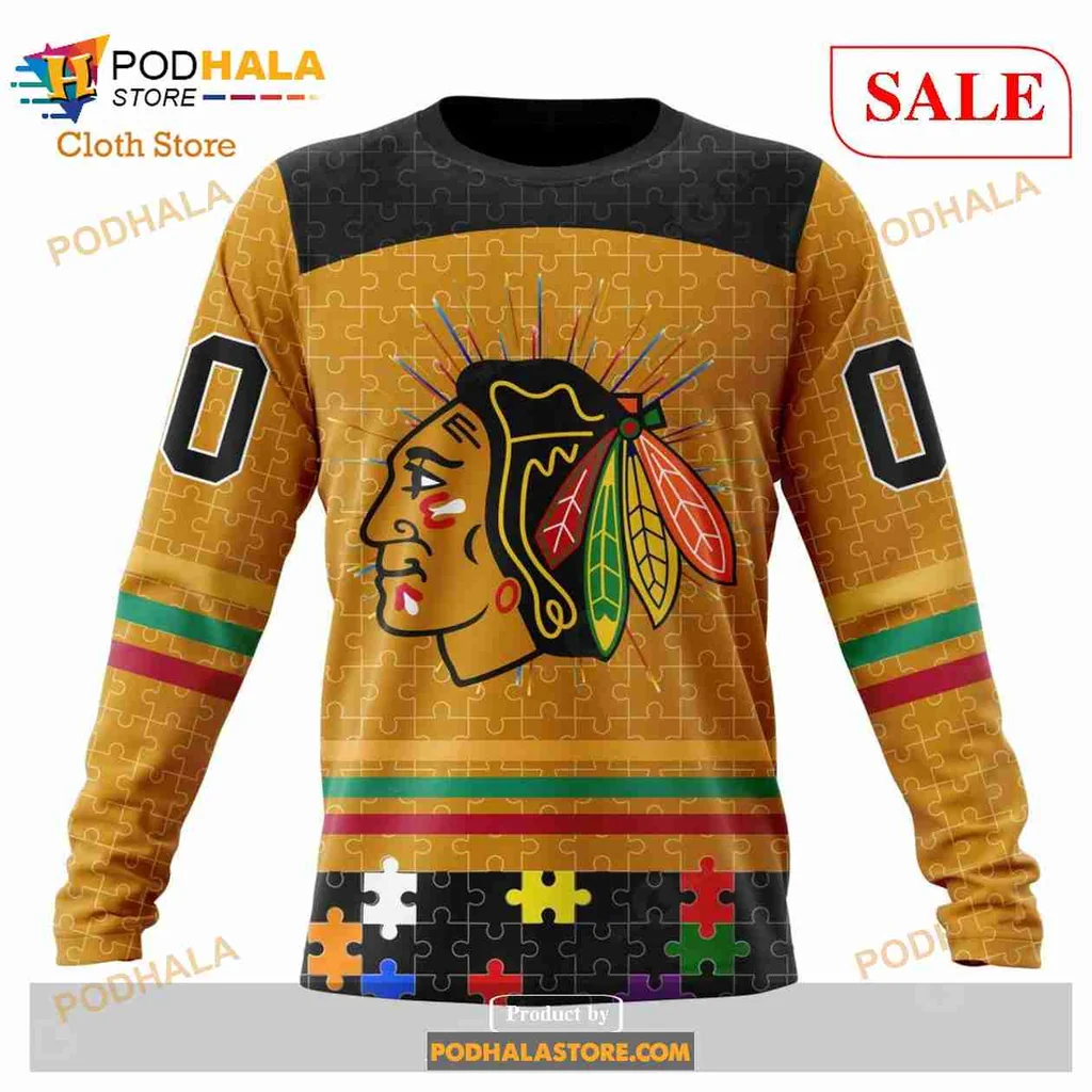 Vibrant Native American Blackhawks 3D Print Hoodie With Colorful Headdress Design Vibrant Native American Blackhawks 3D Print Hoodie With Colorful Headdress Design
