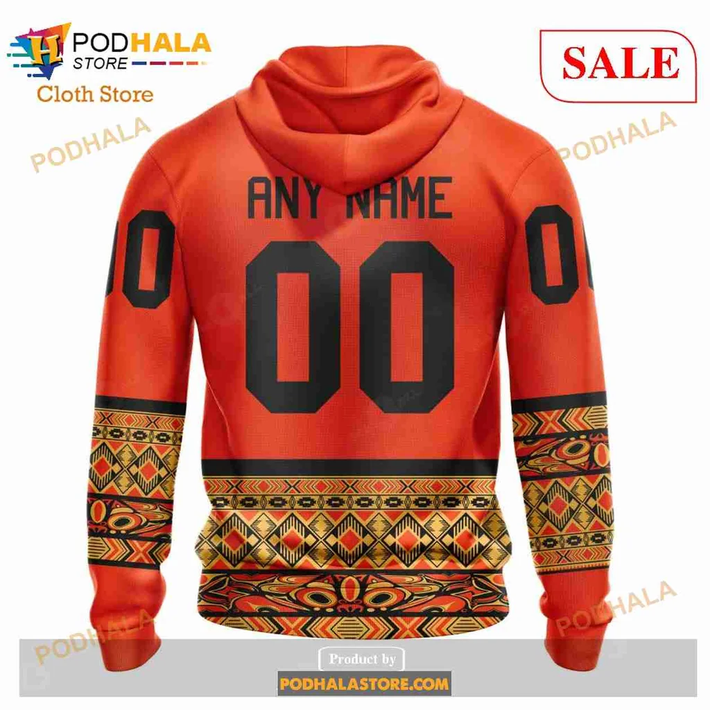 Vibrant Native American Chief AOP Hoodie With Bold Geometric Patterns Vibrant Native American Chief AOP Hoodie With Bold Geometric Patterns