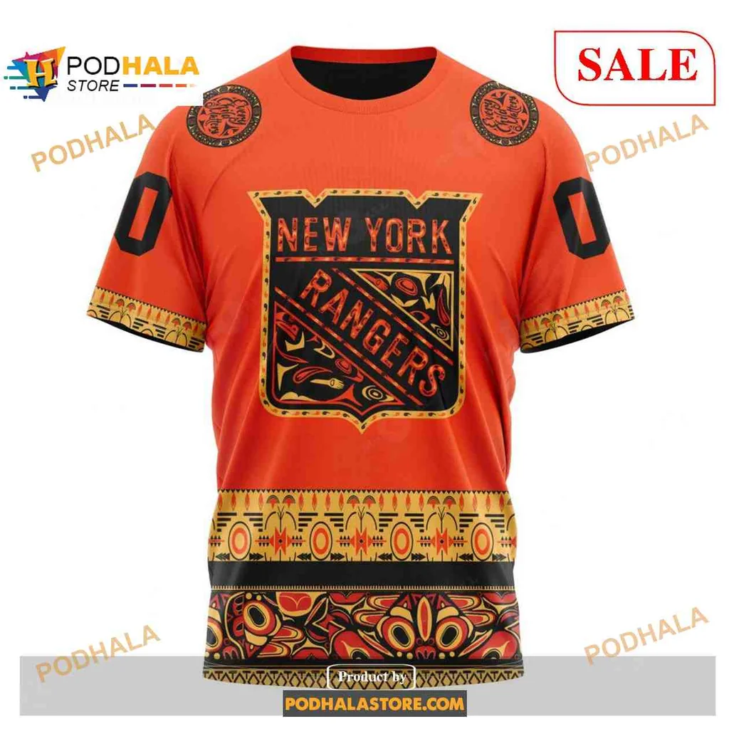 Vibrant New York Rangers AOP Hoodie With Cultural Design Elements Vibrant New York Rangers AOP Hoodie With Cultural Design Elements