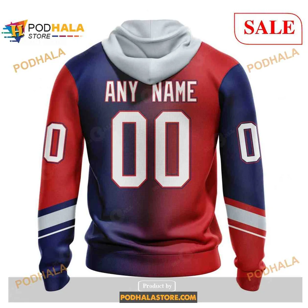 Vibrant New York Rangers Hoodie Featuring Statue Of Liberty Design - View 1 Vibrant New York Rangers Hoodie Featuring Statue Of Liberty Design - View 1