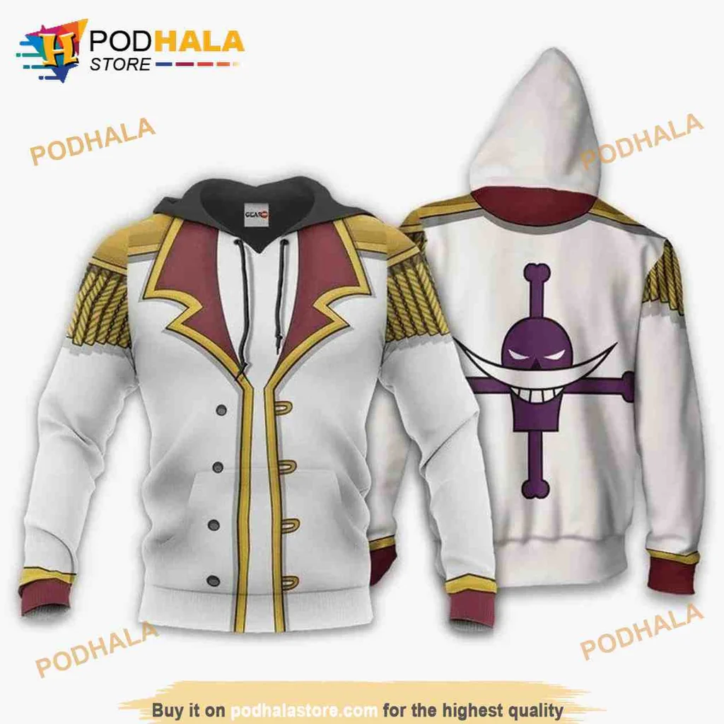Vibrant One Piece Whitebeard 3d Hoodie With Iconic Emblem And Colors